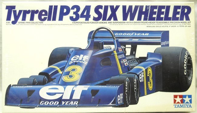 Tamiya 1/20 Tyrrell P34 Six Wheeler, GC2001 plastic model kit